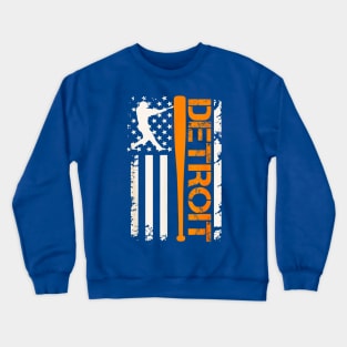 Vintage Detroit American Tigers Baseball Crewneck Sweatshirt
